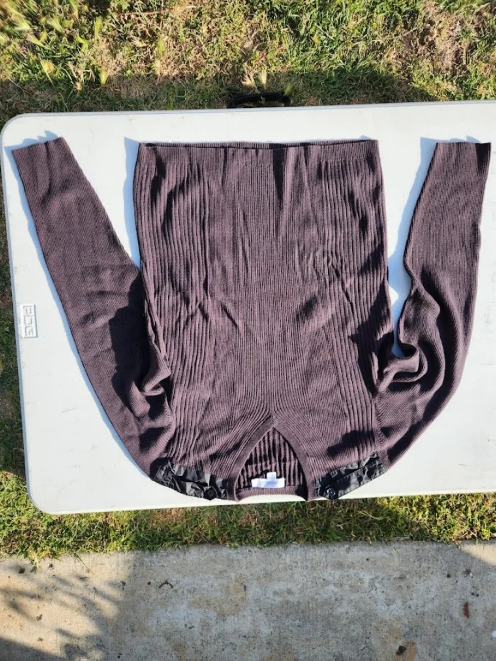 Calvin Klein Ribbed V-Neck Black Sweater Size Men's Large L with Shoulder Detail
